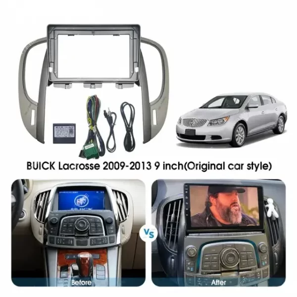 Car Frame Fascia Adapter Canbus Box Decoder Android Radio Dash Fitting Panel Kit For Buick Lacrosse (BK-034037) - Image 3