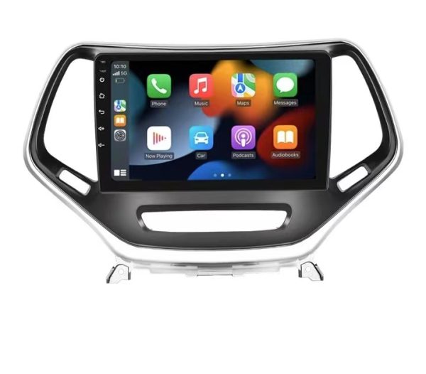 Car Frame Fascia Adapter Canbus Box Decoder For Jeep Grand Cherokee 2014-2018 Android Radio Dash Fitting Panel Kit (JP-001002)