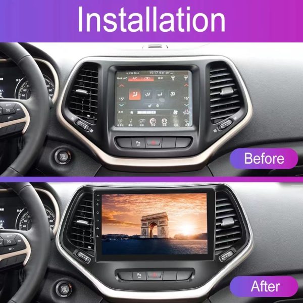 Car Frame Fascia Adapter Canbus Box Decoder For Jeep Grand Cherokee 2014-2018 Android Radio Dash Fitting Panel Kit (JP-001002) - Image 3