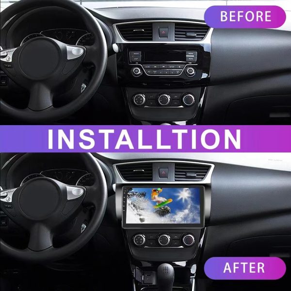 Car Frame Fascia Adapter Android Radio Dash Fitting Panel Kit For Nissan Sylphy Sentra (RC-010) - Image 2