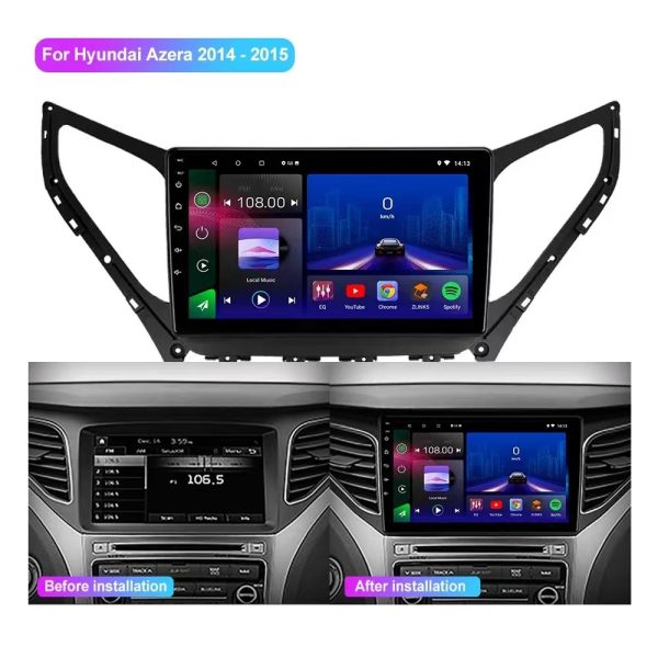 Car Frame Fascia Adapter Canbus Box Decoder Android Radio Dash Fitting Panel Kit Hyundai Azera Grandeur HG (XD-106) - Image 2