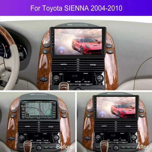 Car Frame Fascia Canbus Box Adapter Decoder For Toyota Sienna 2005-2010 Android Radio Dash Fitting Panel Kit (FT-107) - Image 2