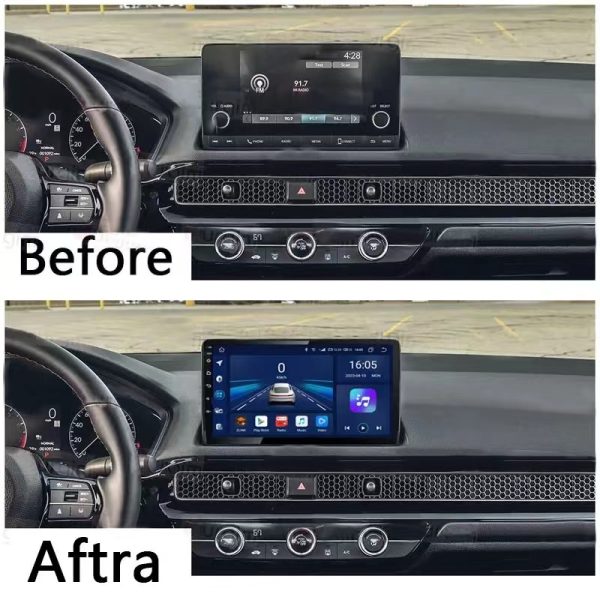 Car Frame Fascia Adapter Android Radio Dash Fitting Panel Kit For Honda Civic (BT-108) - Image 3