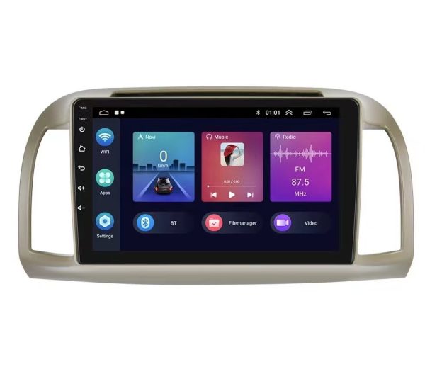 Car Frame Fascia Adapter Android Radio Dash Fitting Panel Kit For Nissan March Micra K12 (RC-011)