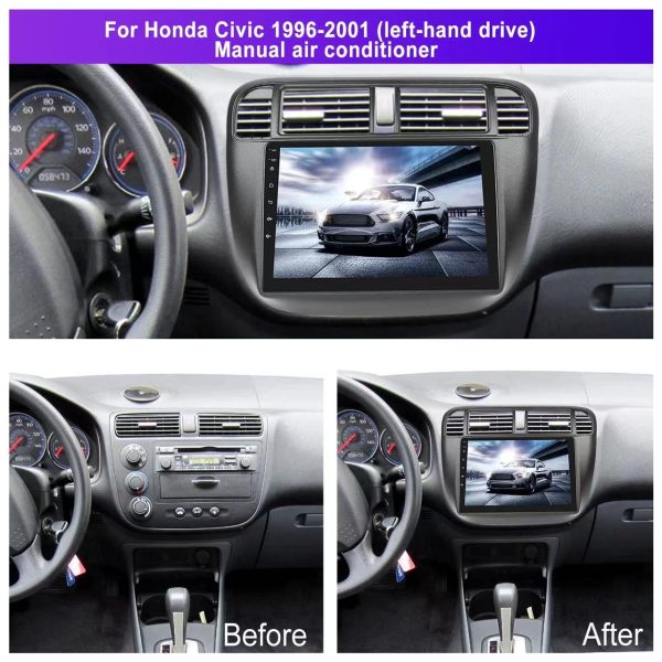 Car Frame Fascia Adapter Android Audio Dashboard Mount Kit For Honda Civic Rebon (BT-112) - Image 2