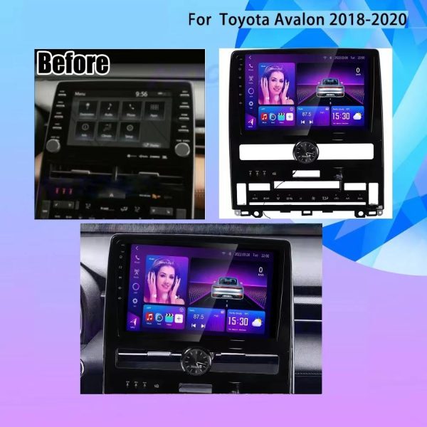 Car Frame Fascia Adapter Android Radio Dash Fitting Panel Kit For Toyota Avalon (FT-120) - Image 2