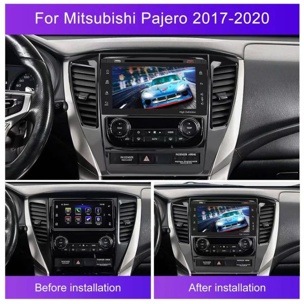 Car Frame Adapter For Mitsubishi Pajero 2016-2019 2020+ Android Radio Audio Dash Panel (SL-013014) - Image 3