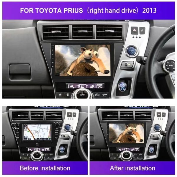 Car Frame Fascia Adapter Canbus Box Decoder For Toyota Prius+ Android Radio Dash Fitting Panel Kit (FT-140170) - Image 3