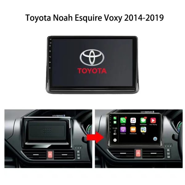 Car Frame Fascia Adapter For Toyota Noah 80 Esquire Voxy 2014 Android Radio Dash Fitting Panel Kit (FT-141) - Image 2