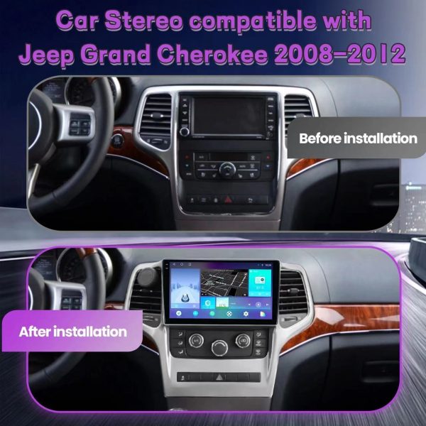 Car Frame Fascia Adapter Canbus Box Decoder Android Radio Dash Fitting Panel Kit For Jeep Grand Cherokee RST Laredo (JP-015) - Image 2