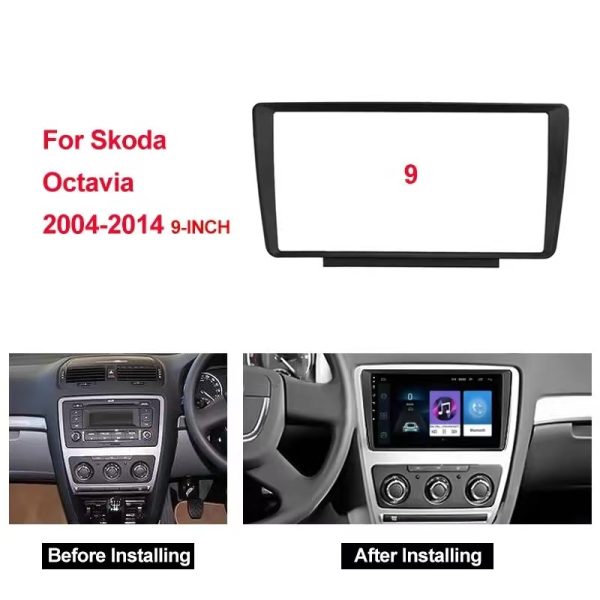 Car Frame Fascia Adapter Canbus Box Decoder For Skoda Octavia 2004-2014 Android Radio Dash Fitting Panel Kit (SKD-016) - Image 2