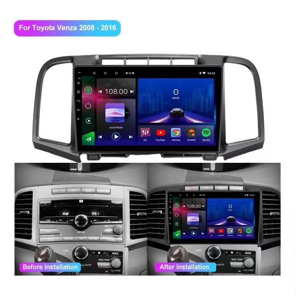 Car Fascia Frame Adapter For Toyota Venza AV10 2009-2017 Android Radio Audio Dash Fitting Panel Kit (FT-166) - Image 2