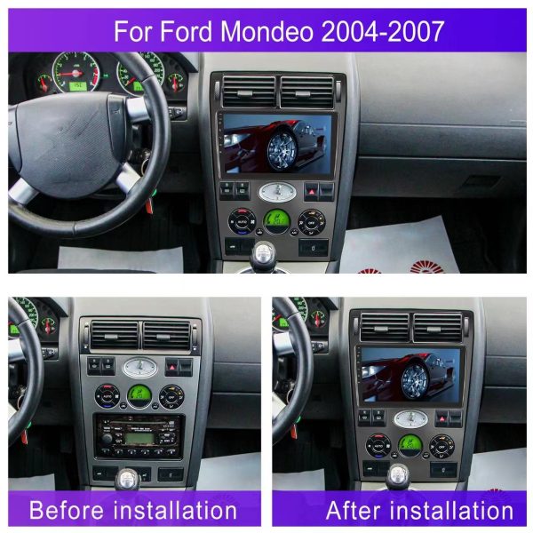 Car Frame Fascia Adapter Android Big Screen Audio Dash Fitting Panel Kit For Ford Mondeo (FORD-017) - Image 2