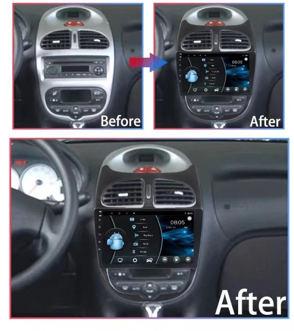 Car Frame Fascia Adapter Canbus Box Decoder For Peugeot 206 206CC 206SW 2000-2006 Android Radio Dash Fitting Panel Kit (BZ-018) - Image 2