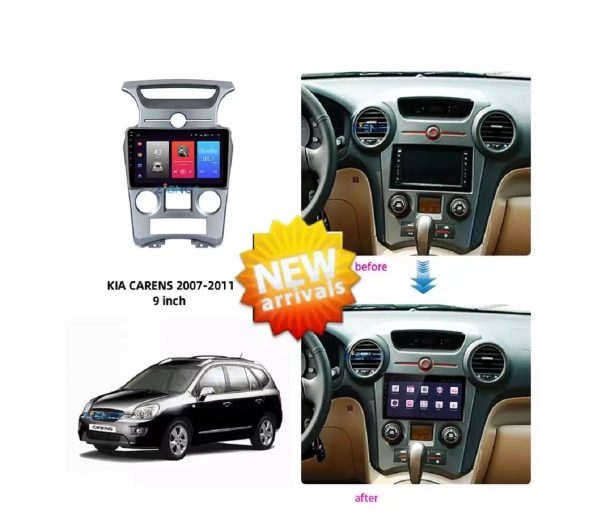 Car Frame Fascia Adapter Android Radio Dash Fitting Panel Kit For KIA Carens (QY-018) - Image 2