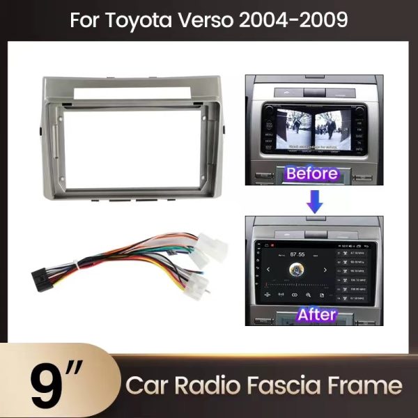 Car Frame Fascia Adapter Android Radio Dash Fitting Panel Kit For Toyota Verso Corolla (FT-188) - Image 3