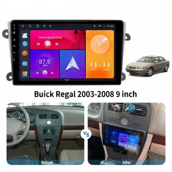 Car Frame Fascia Adapter Android Radio Audio Dash Fitting Panel Kit For Buick Regal (BK-015) - Image 2