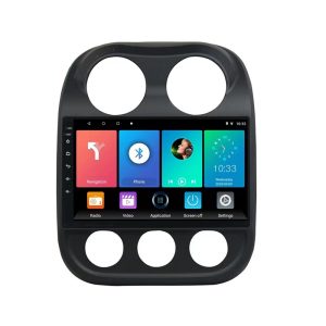 Car Frame Fascia Adapter Canbus Box Decoder Android Radio Dash Fitting Panel Kit For Jeep Compass Patriot Cherokee (JP-002)