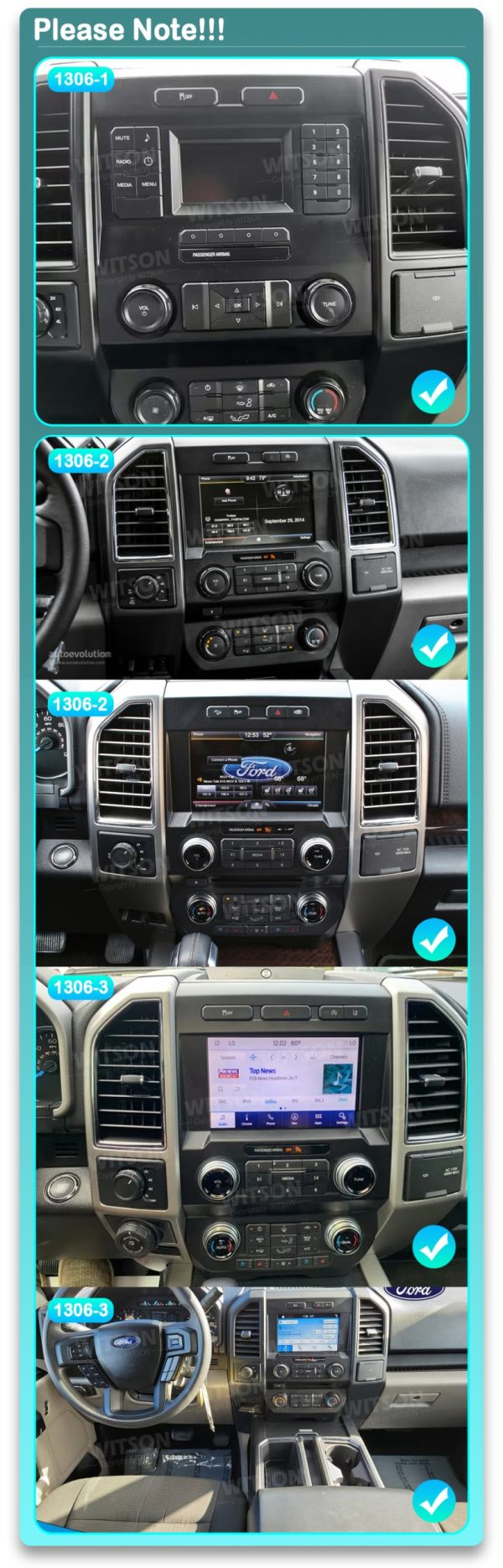 12.1" Screen Tesla Vertical Android Screen For Ford F150 Raptor 2015-2021 Car Multimedia Stereo GPS Carplay Player (SPZJ-002) - Image 10