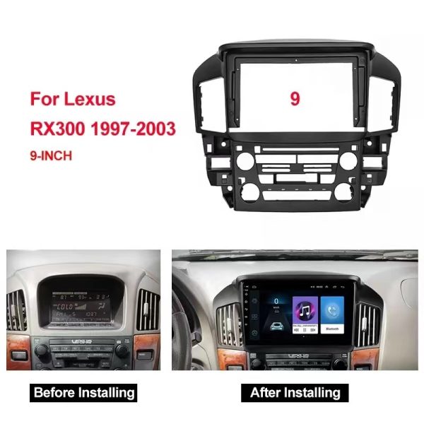 Car Fascia Frame Adapter Canbus Box Android Audio Dash Fitting Panel Kit For Lexus RX300 XU10 Toyota Harrier (FT-201) - Image 2