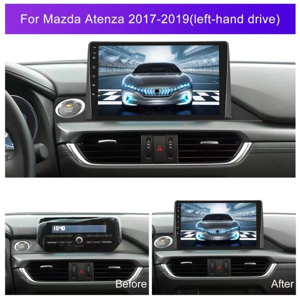 Car Frame Fascia Canbus Box Adapter Deceoder Android Radio Dash Fitting Panel Kit For Mazda 6 Atenza (MZD-022) - Image 2