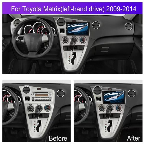 Car Frame Fascia Adapter Android Radio Dash Fitting Panel Kit For Toyota Matrix 2 E140 Pontiac Vibe (FT-213) - Image 2