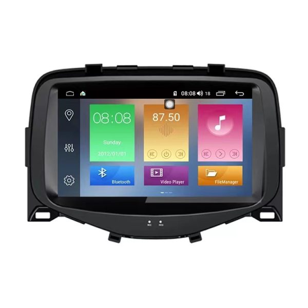 Car Frame Fascia Adapter Canbus Box Decoder Android Radio Dash Fitting Panel Kit For Toyota Aygo Peugeot 108 Citroen C1 (FT-215)
