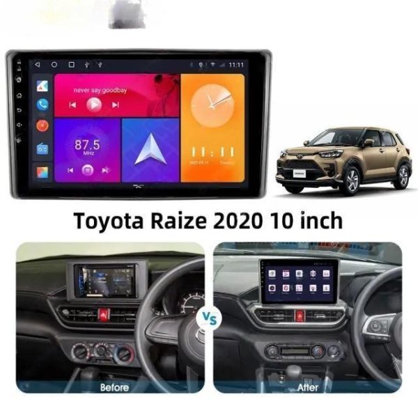 Car Frame Fascia Adapter For Toyota Raize 2020 Android Radio Dash Fitting Panel Kit (FT-228) - Image 2