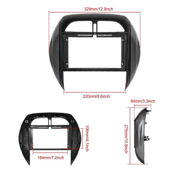 Car Radio Fascia Frame Adapter Android Radio Audio Dashboard Kit Face Plate For Toyota RAV4 2006-2012 (FT-245) - Image 3