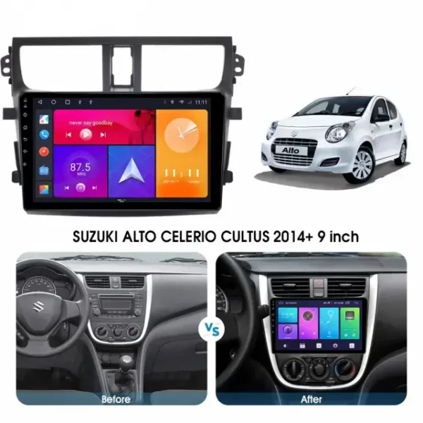 Car Frame Fascia Adapter Android Radio Dash Fitting Panel Kit For Suzuki Alto Celerio Cultus (LM-025) - Image 2