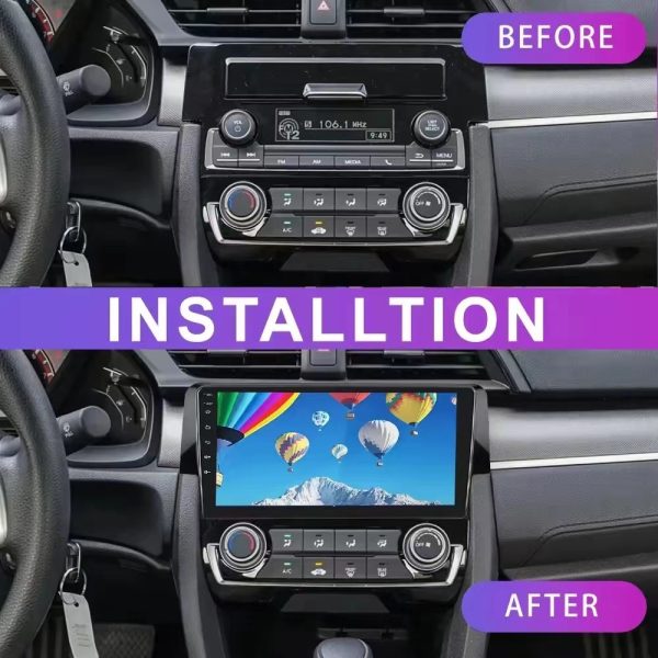 Car Frame Fascia Adapter Canbus Box Decoder Android Radio Dash Fitting Panel Kit For Honda Civic （BT-028） - Image 2