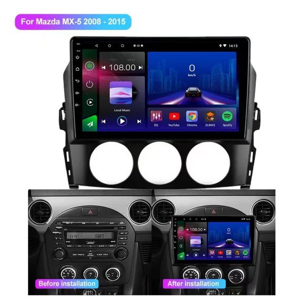 Car Frame Fascia Adapter For Mazda MX-5 MX5 2009-2015 Android Radio Dash Fitting Panel Kit (MZD-028) - Image 2