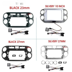 Car Frame Fascia Adapter Canbus Box Decoder For Volkswagen Tiguan 2006-2016 Android Radio Dash Fitting Panel Kit (DZ-060)
