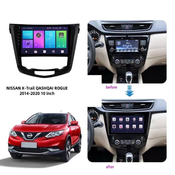 Car Frame Fascia Adapter Canbus Box Decoder Android Radio Dash Fitting Panel Kit For Nissan X-trail Xtrail Qashqai Rogue (RC-003) - Image 2