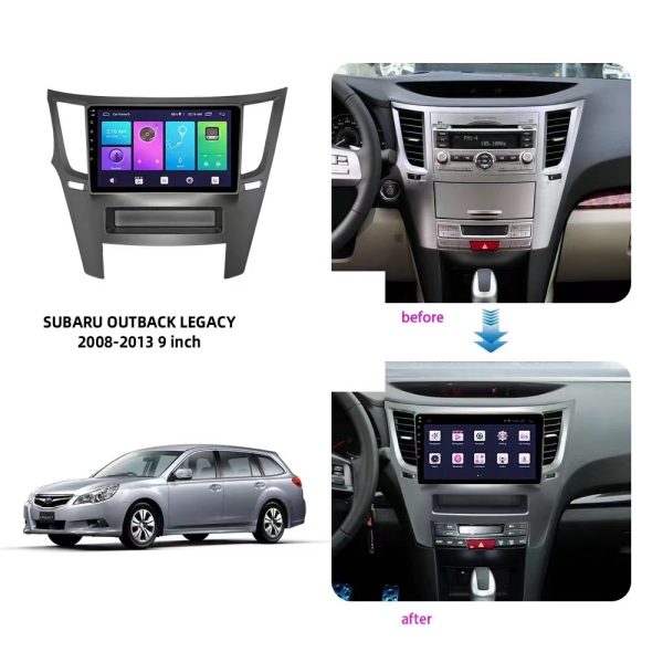 Car Frame Fascia Adapter For Subaru Outback Legacy 2008-2013 Android Radio Dash Fitting Panel Kit (SBL-003009) - Image 2