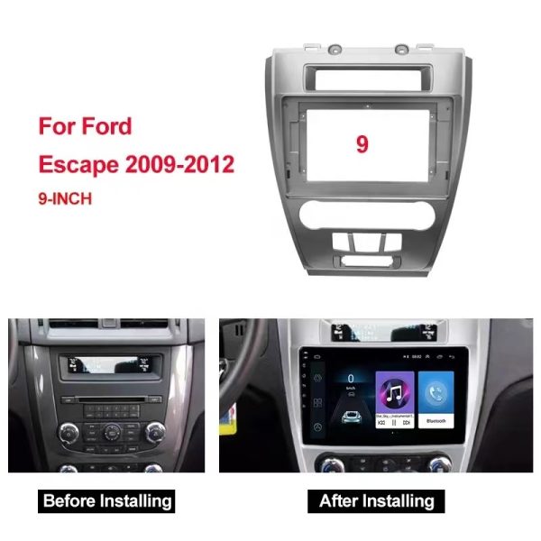 Car Fascia Frame Adapter For Ford Fusion Mondeo Mustang 2009-2012 Android Radio Audio Dash Fitting Panel Kit (FORD-030) - Image 2