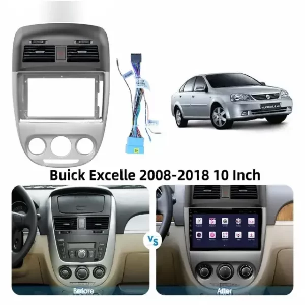 Car Frame Fascia Adapter Android Radio Dash Fitting Panel Kit For Buick Excelle (BK-023024) - Image 3