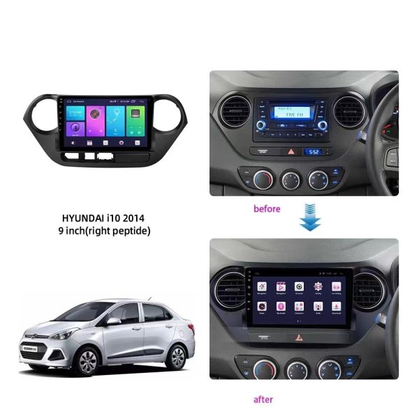 Car Frame Fascia Adapter Android Radio Fitting Panel Kit For Hyundai i10 i-10 (XD-037) - Image 2
