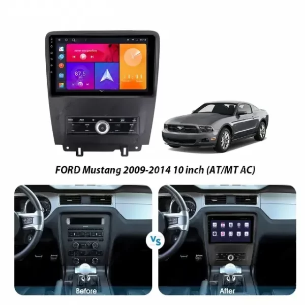 Car Frame Fascia Adapter Android Radio Dash Fitting Panel Kit For Ford Mustang (FORD-050) - Image 7