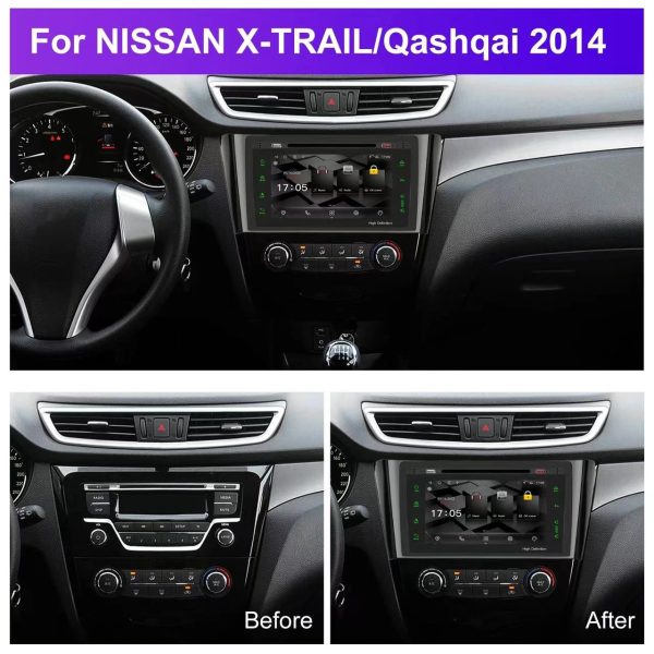Car Frame Fascia Adapter Canbus Box Decoder For Nissan X-trail Xtrail Qashqai Rogue Android Radio Dash Fitting Panel Kit (RC-004) - Image 2