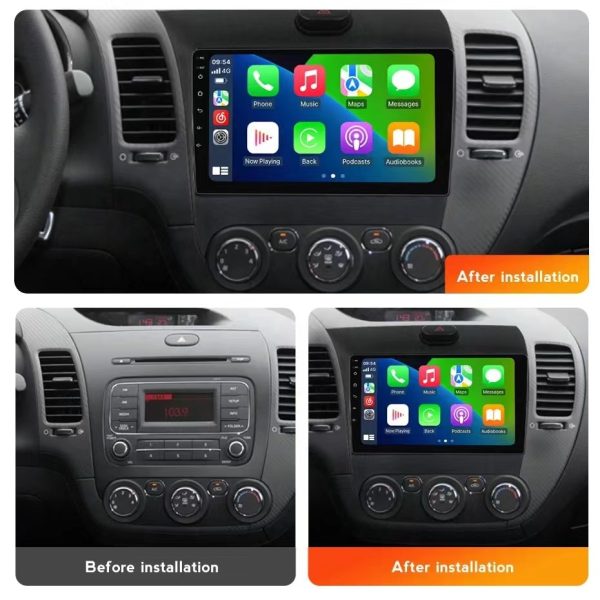 Car Frame Fascia Adapter Android Radio Dash Fitting Panel Kit For KIA Cerato K3 Forte Shuma (QY-004) - Image 2
