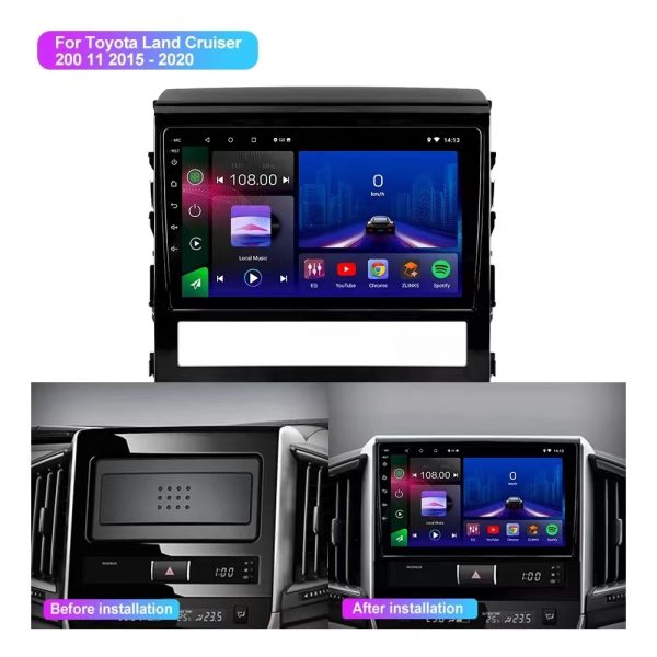 Car Frame Fascia Adapter Canbus Box Decoder For Toyota Land Cruiser 200 LC200 Android Radio Dash Fitting Panel Kit (FT-041) - Image 3
