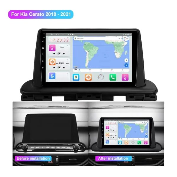 Car Frame Fascia Adapter For Kia Cerato 2018 K3 2020 Android Radio Dash Fitting Panel Kit (QY-041) - Image 2