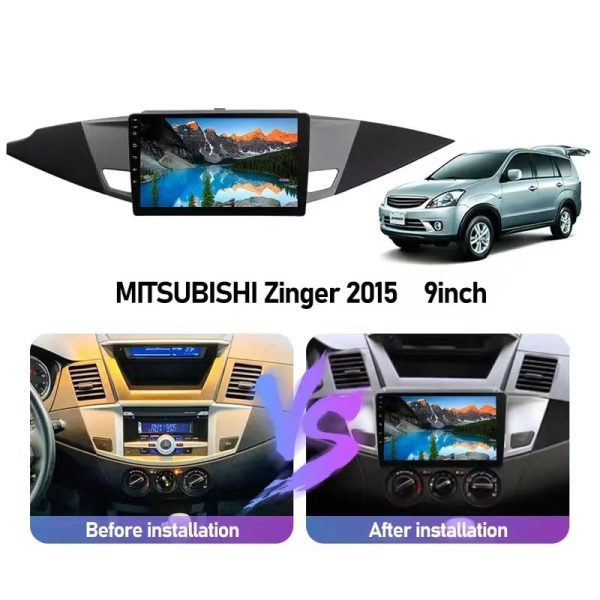 Car Frame Fascia Adapter Android Radio Dash Fitting Panel Kit For Mitsubishi Zinger (SL-041) - Image 3