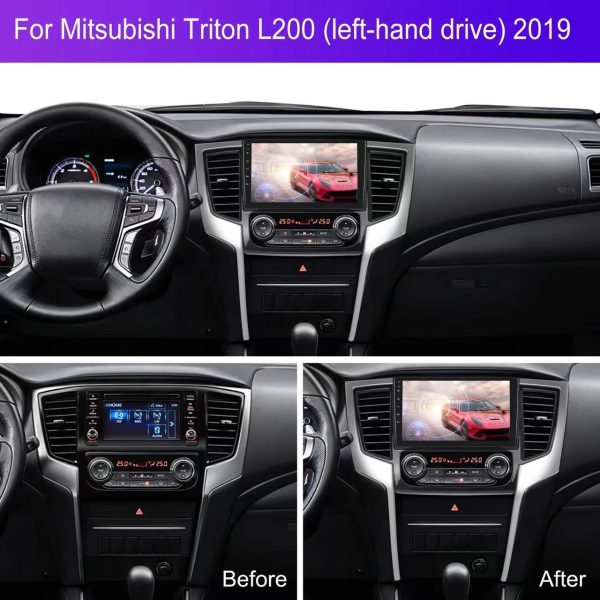 Car Frame Fascia Adapter Android Radio Audio Dash Fitting Panel Kit For Mitsubishi Triton (SL-042059) - Image 2