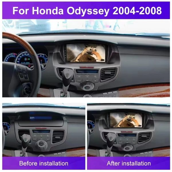 Car Frame Fascia Adapter Canbus Box Decoder Android Radio Dash Fitting Panel Kit For Honda Odyssey (BT-042) - Image 2