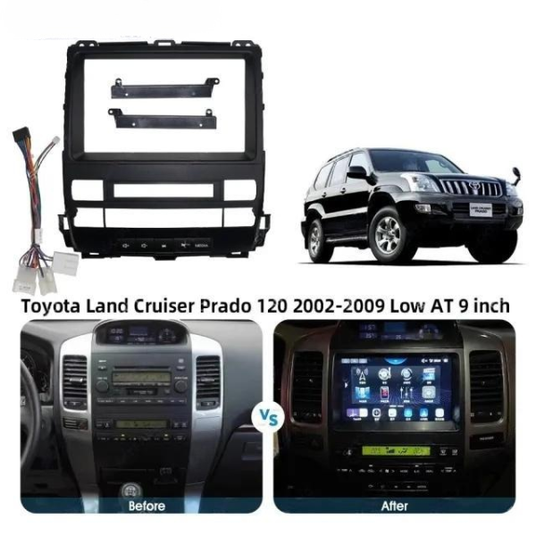 Car Frame Fascia Adapter Android Radio Dash Fitting Panel Kit For Toyota Vios (FT-220) - Image 3