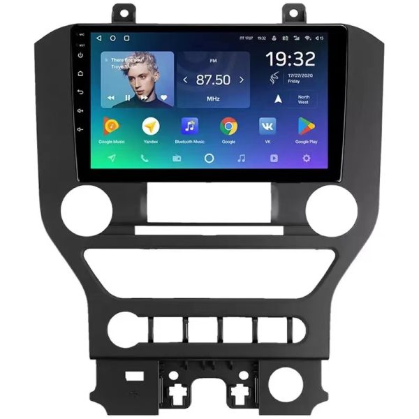 Car Fascia Frame Adapter For Ford Mustang 2015-2018 Android Radio Dashboard Fitting Panel Kit Face Plate (FORD-048049) - Image 2