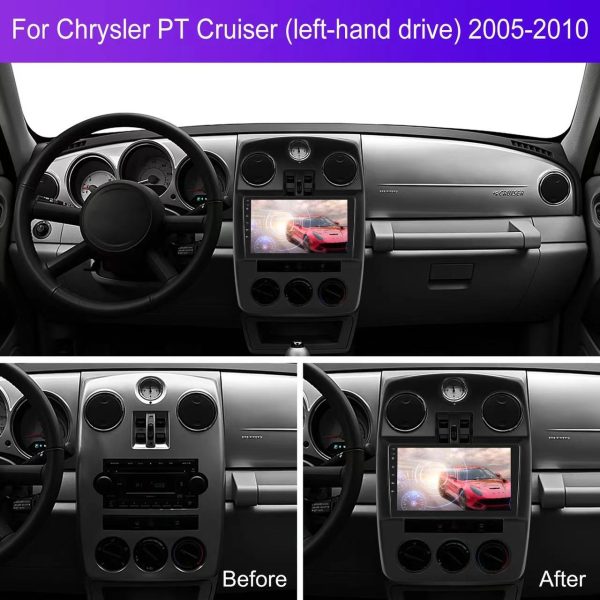 Car Fascia Frame Adapter Canbus For Chrysler Pt Cruiser 2006-2010 Android Radio Dashboard Kit Face Plate Frame (KLSL-005) - Image 2