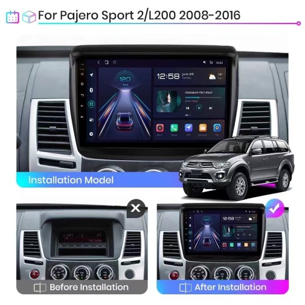 Car Frame Fascia Adapter For Mitsubishi Pajero Sport 2 Triton L200 Android Radio Dash Fitting Panel Kit (SL-005006) - Image 3